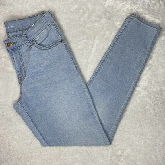 Old Navy Super Skinny Blue Denim Mid-Rise Stretch Jeans Pants Sz 2 - Picture 1 of 10